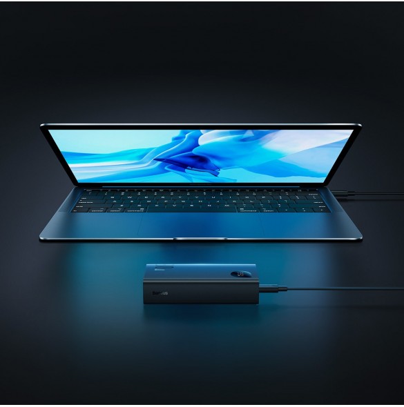 Baseus Adaman2 power bank with digital display 10000mAh 30W 2 x USB / 1x USB Type C Overseas Edition PD QC SCP black (PPAD040101