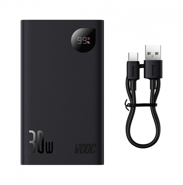 Baseus Adaman2 powerbank with digital display 20000mAh 30W 2 x USB / 1x USB Type C Power Delivery Quick Charge SCP, Oppo Super V