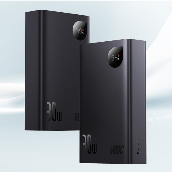 Baseus Adaman2 powerbank with digital display 20000mAh 30W 2 x USB / 1x USB Type C Power Delivery Quick Charge SCP, Oppo Super V