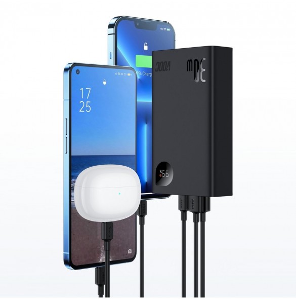 Baseus Adaman2 powerbank with digital display 20000mAh 30W 2 x USB / 1x USB Type C Power Delivery Quick Charge SCP, Oppo Super V