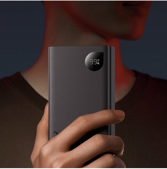 Baseus Adaman2 powerbank with digital display 20000mAh 30W 2 x USB / 1x USB Type C Power Delivery Quick Charge SCP, Oppo Super V