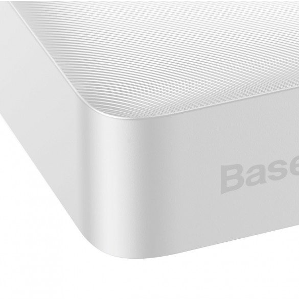 Baseus Bipow fast charging powerbank 20000mAh 20W white (Overseas Edition) + USB-A - Micro USB cable 0.25m white (PPBD050302)