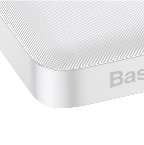 Baseus Bipow power bank 10000mAh 2x USB / USB Type C / micro USB 15W white (PPDML-I02)