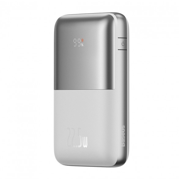 Baseus Bipow Pro 20000mAh 22.5W power bank white with USB Type A - USB Type C 3A 0.3m cable (PPBD030002)