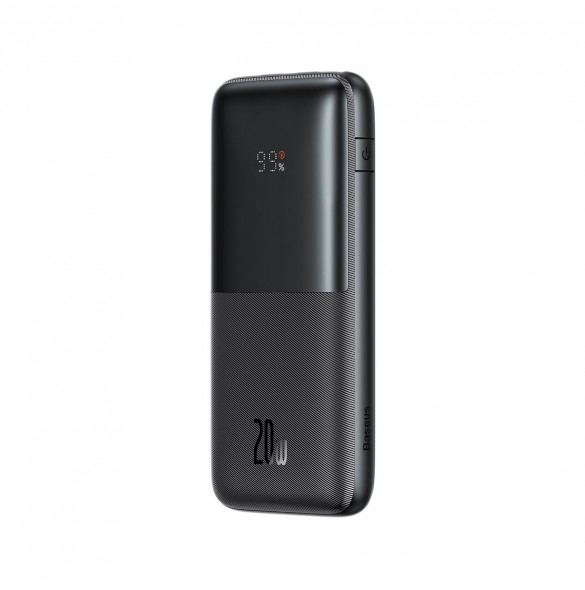 Baseus Bipow Pro Power Bank 10000mAh 20W black with USB Type A - USB Type C 3A 0.3m cable (PPBD040201)