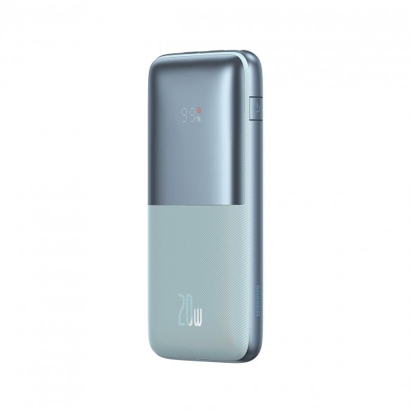 Baseus Bipow Pro Power Bank 10000mAh 20W blue with USB Type A - USB Type C 3A 0.3m cable (PPBD040203)