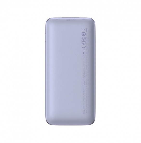 Baseus Bipow Pro Power Bank 10000mAh 20W Purple with USB Type A - USB Type C 3A 0.3m Cable (PPBD040205)