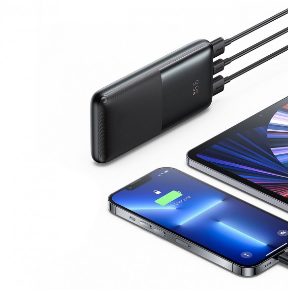 Baseus Bipow Pro Power Bank 10000mAh 20W Purple with USB Type A - USB Type C 3A 0.3m Cable (PPBD040205)