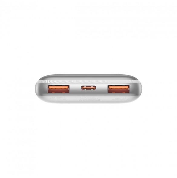 Baseus Bipow Pro Power Bank 10000mAh 20W white with USB Type A - USB Type C 3A 0.3m cable (PPBD040202)