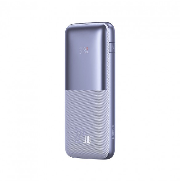 Baseus Bipow Pro power bank 10000mAh 22.5W + USB cable 3A 0.3m purple (PPBD040005)
