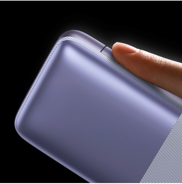 Baseus Bipow Pro power bank 10000mAh 22.5W + USB cable 3A 0.3m purple (PPBD040005)