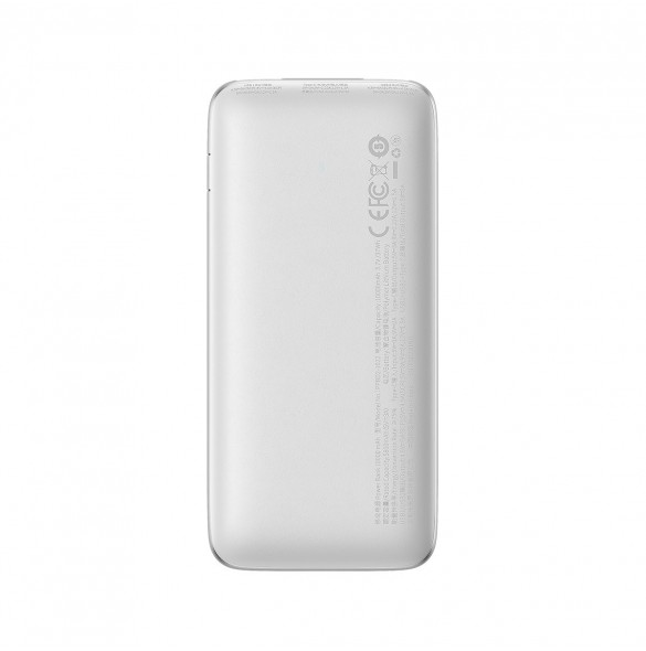 Baseus Bipow Pro power bank 10000mAh 22.5W + USB cable 3A 0.3m white (PPBD040002)
