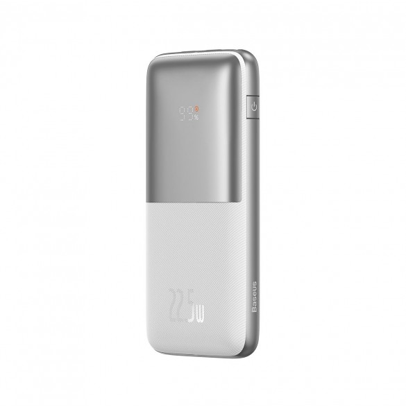 Baseus Bipow Pro power bank 10000mAh 22.5W + USB cable 3A 0.3m white (PPBD040002)