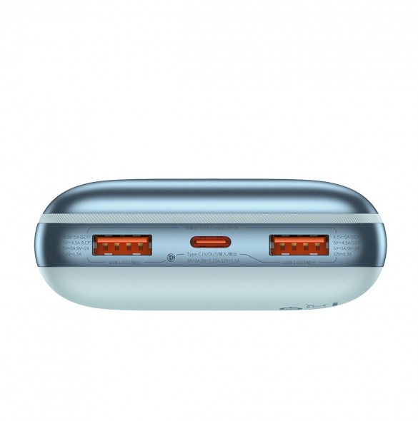 Baseus Bipow Pro Power Bank 20000mAh 22.5W blue with USB Type A - USB Type C 3A 0.3m cable (PPBD040303)
