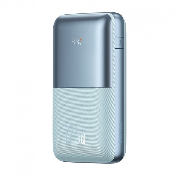 Baseus Bipow Pro Power Bank 20000mAh 22.5W blue with USB Type A - USB Type C 3A 0.3m cable (PPBD040303)