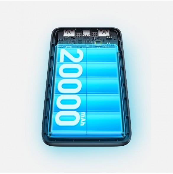 Baseus Bipow Pro Power Bank 20000mAh 22.5W blue with USB Type A - USB Type C 3A 0.3m cable (PPBD040303)