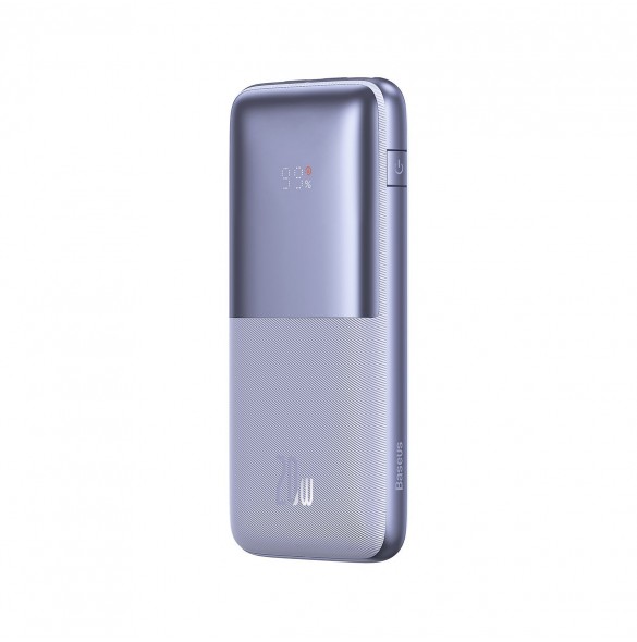 Baseus Bipow Pro powerbank 10000mAh 20W + USB cable 3A 0.3m purple (PPBD040105)