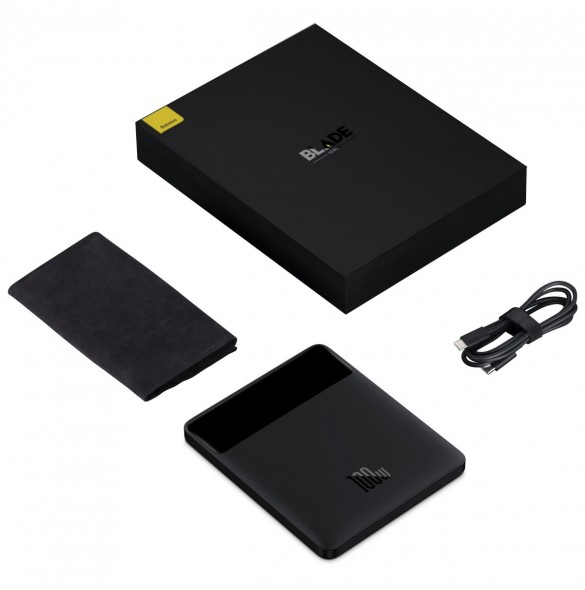 Baseus Blade Ultrathin Power Bank 100W 20000mAh Black PD QC SCP FCP (PPDGL-01)
