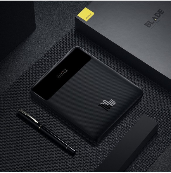 Baseus Blade Ultrathin Power Bank 100W 20000mAh Black PD QC SCP FCP (PPDGL-01)