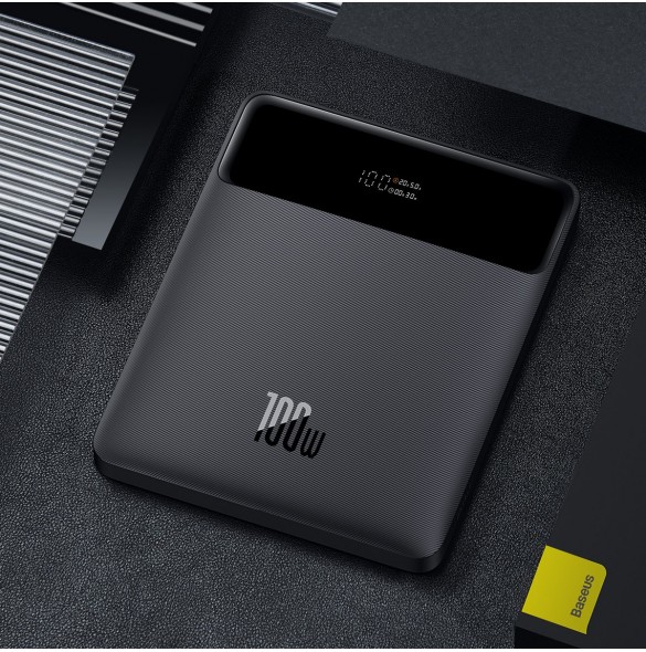 Baseus Blade Ultrathin Power Bank 100W 20000mAh Black PD QC SCP FCP (PPDGL-01)