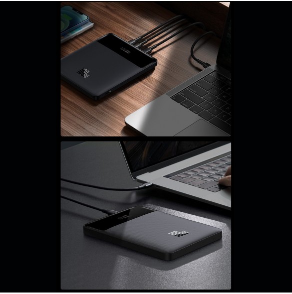 Baseus Blade Ultrathin Power Bank 100W 20000mAh Black PD QC SCP FCP (PPDGL-01)