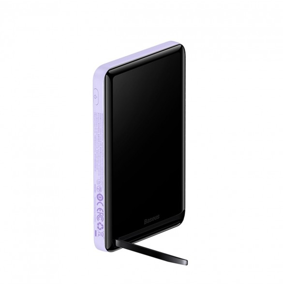 Baseus Magnetic Bracket Trådlös snabbladdning Power Bank 10000mAh 20W LilaďĽMed Xiaobai-serien snabbladdningskabel Typ-C till Ty