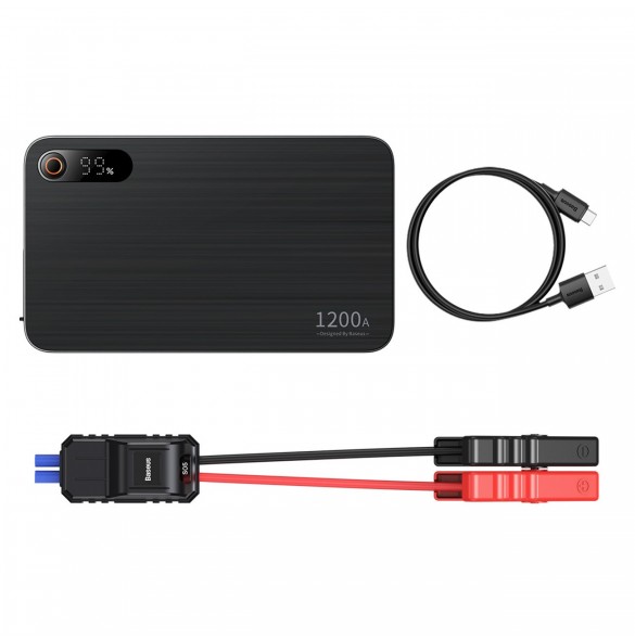 Baseus Super Energy Pro+ Powerbank Jump Starter 1200A - svart