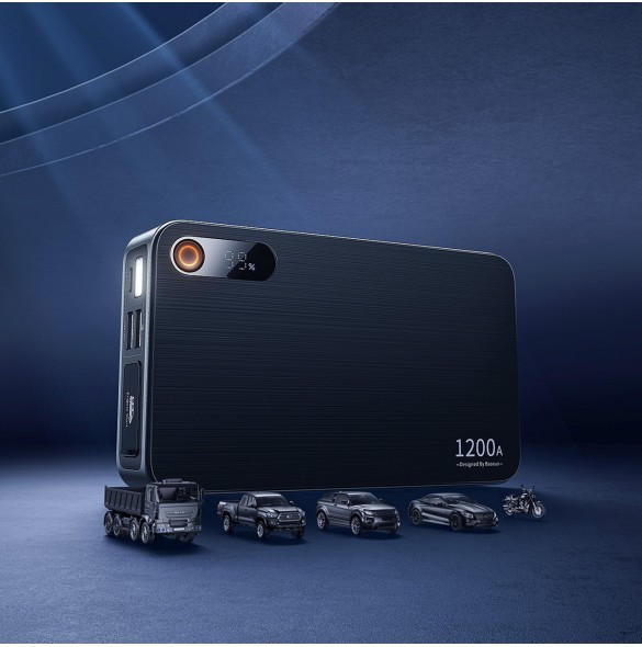 Baseus Super Energy Pro+ Powerbank Jump Starter 1200A - svart