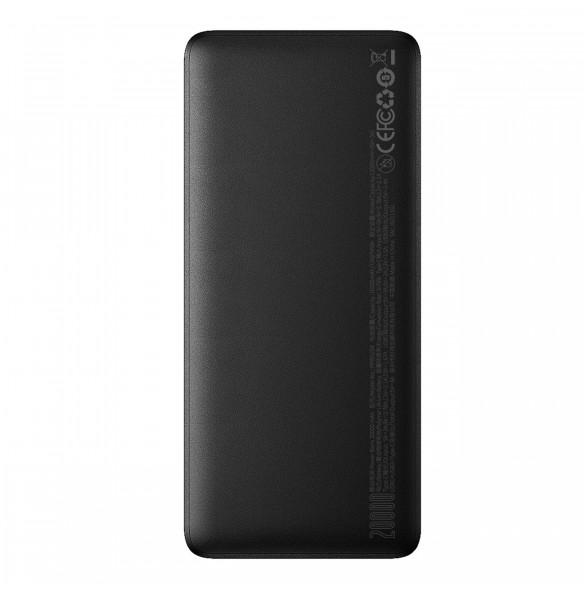 Powerbank 20000mAh USB / USB C 25W PD QC + USB C 60W Cable Baseus Bipow - svart