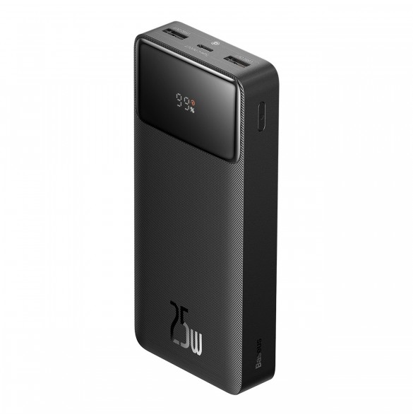 Powerbank 20000mAh USB / USB C 25W PD QC + USB C 60W Cable Baseus Bipow - svart