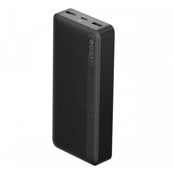 Powerbank 20000mAh USB / USB C 25W PD QC + USB C 60W Cable Baseus Bipow - svart