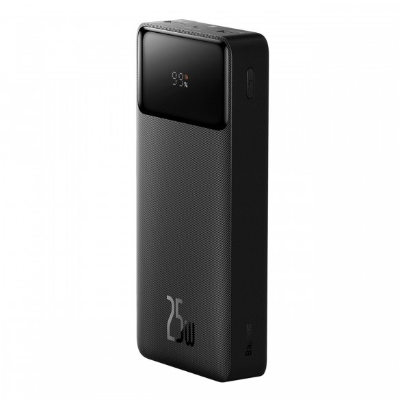 Powerbank 20000mAh USB / USB C 25W PD QC + USB C 60W Cable Baseus Bipow - svart