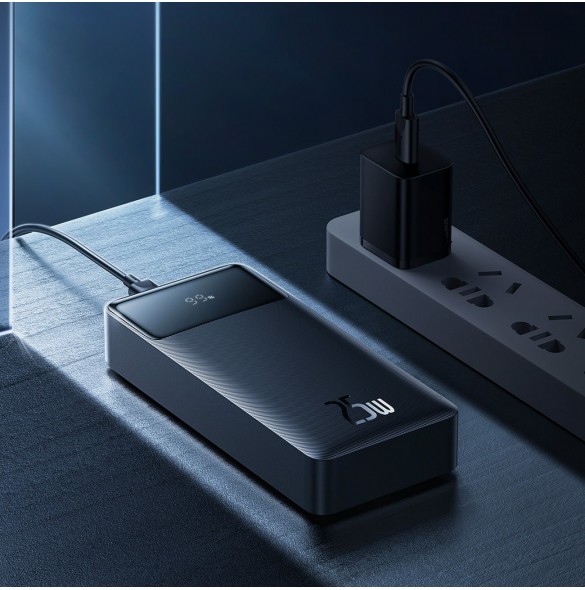 Powerbank 20000mAh USB / USB C 25W PD QC + USB C 60W Cable Baseus Bipow - svart