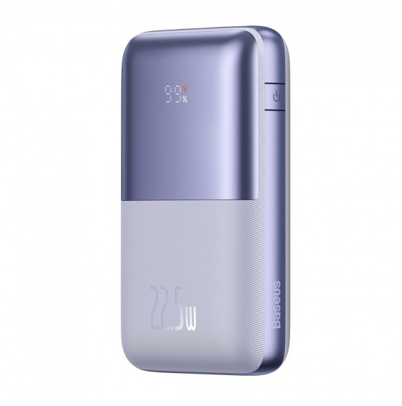 Powerbank Baseus Bipow Pro 20000mAh 22,5W lila med USB Typ A - USB Typ C 3A 0,3m kabel (PPBD030005)