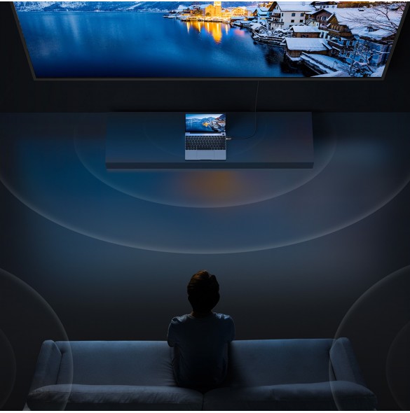 DisplayPort 8K 60Hz kabel 1m Baseus High Definition Series - svart
