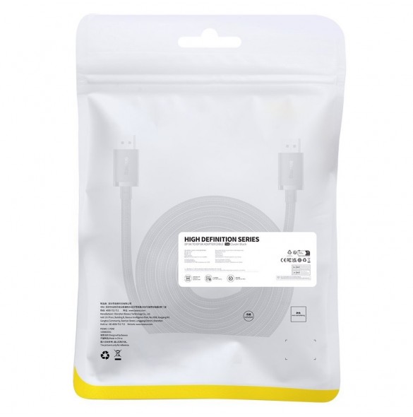 DisplayPort 8K 60Hz Kabel 5m Baseus High Definition Series - svart