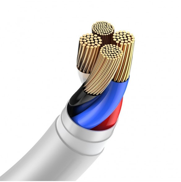 Baseus 2x USB-kabel - Blixtsnabb laddning Power Delivery 1,5 m vit (TZCALZJ-02)