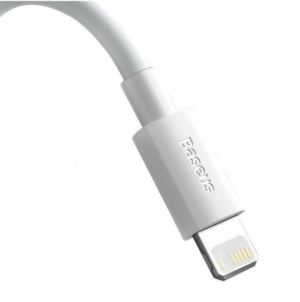 Baseus 2x USB-kabel - Blixtsnabb laddning Power Delivery 1,5 m vit (TZCALZJ-02)
