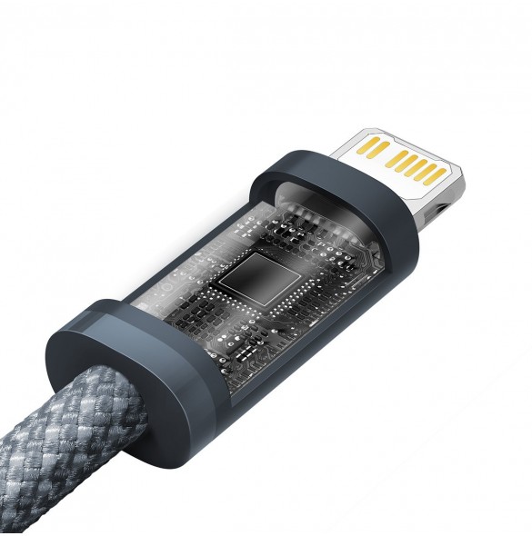Baseus-kabel för iPhone USB Typ C - Lightning 2m, Strömförsörjning 20W grå (CALD000116)