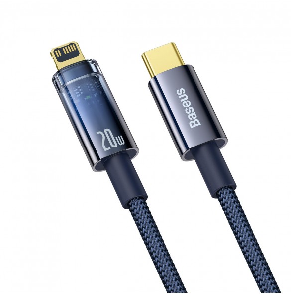 Baseus Explorer Series-kabel USB Typ C - Lightning 20W 1m blå (CATS000003)