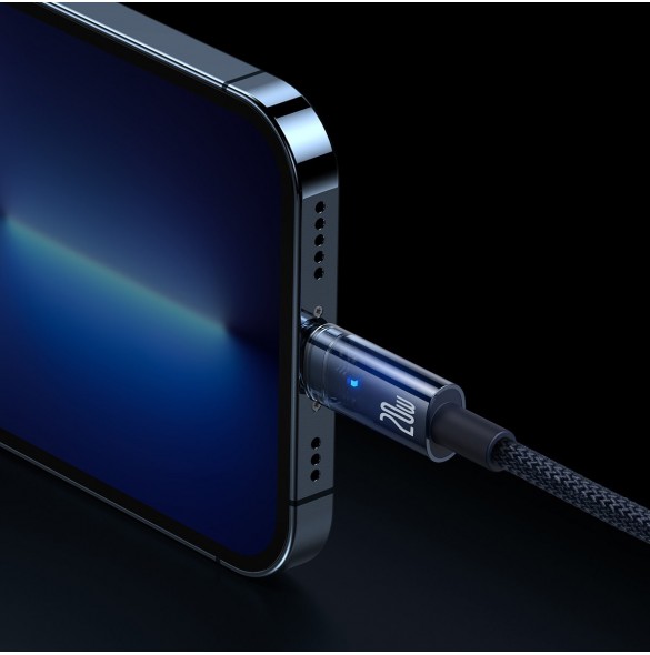 Baseus Explorer Series-kabel USB Typ C - Lightning 20W 1m blå (CATS000003)