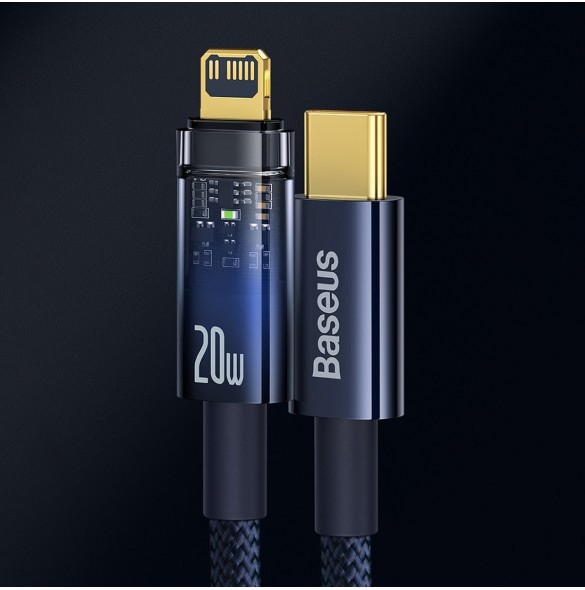 Baseus Explorer Series-kabel USB Typ C - Lightning 20W 1m blå (CATS000003)