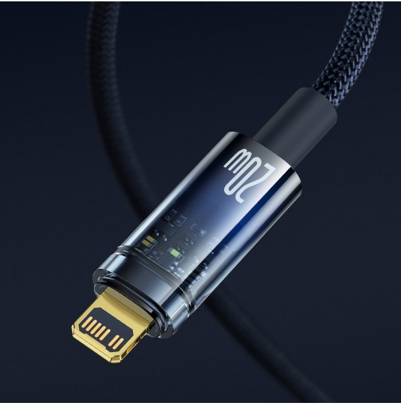 Baseus Explorer Series-kabel USB Typ C - Lightning 20W 1m blå (CATS000003)