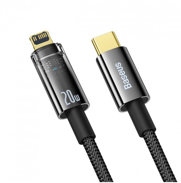 Baseus Explorer Series-kabel USB Typ C - Lightning 20W 2m svart (CATS000101)