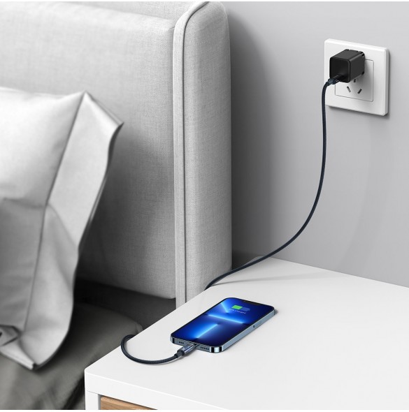 Baseus Explorer Series-kabel USB Typ C - Lightning 20W 2m svart (CATS000101)