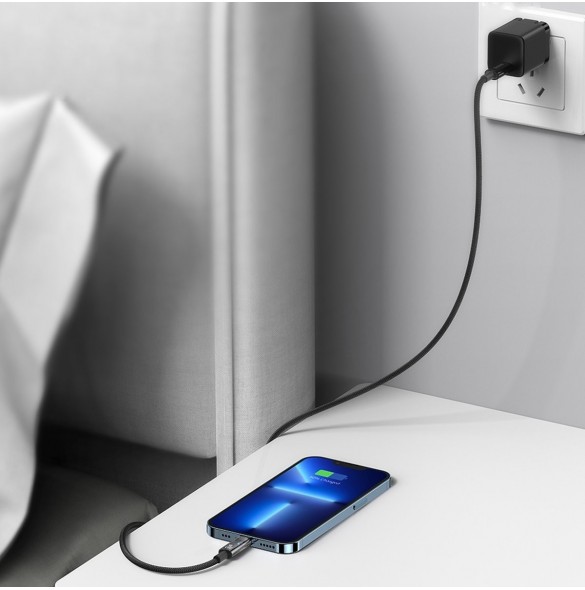 Baseus Explorer Series-kabel USB Typ C - Lightning 20W 2m svart (CATS000101)