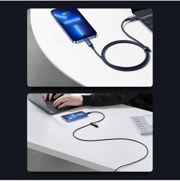 Baseus Explorer Series-kabel USB Typ C - Lightning 20W 2m svart (CATS000101)