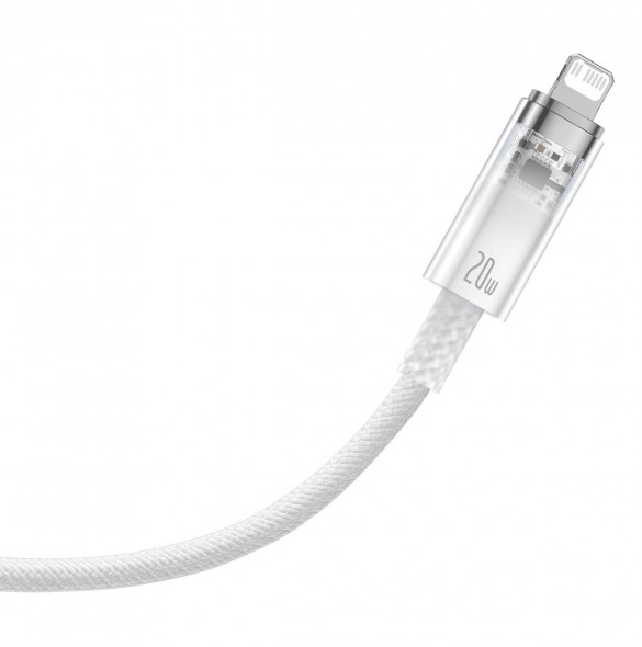 Baseus Explorer Series-kabel USB-C - Lightning 20W 1 m vit (CATS010202)