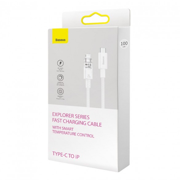 Baseus Explorer Series-kabel USB-C - Lightning 20W 1 m vit (CATS010202)