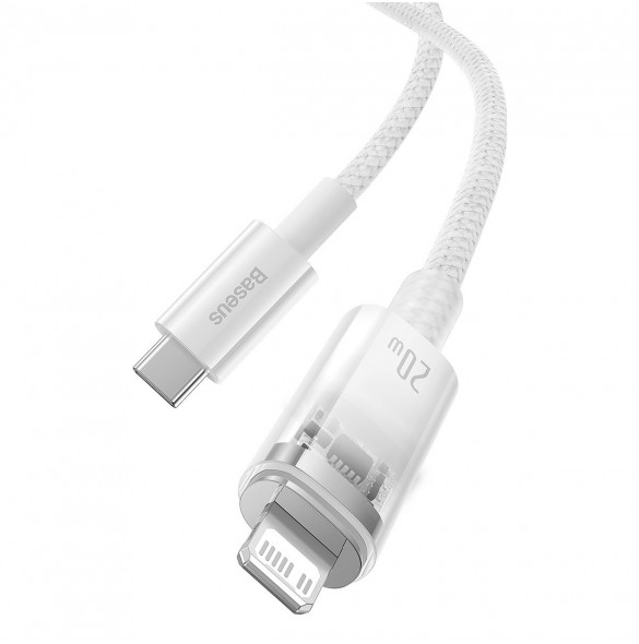 Baseus Explorer Series-kabel USB-C - Lightning 20W 1 m vit (CATS010202)